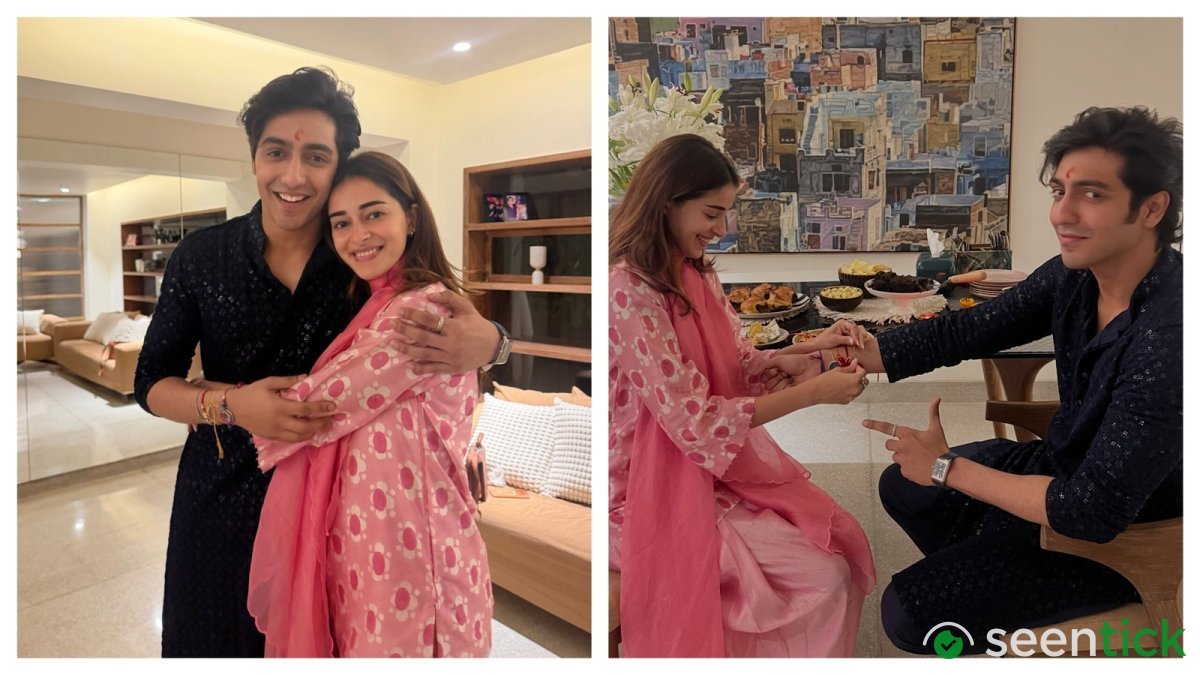 Ananya Panday celebrates Raksha Bandhan with cousin Ahaan Panday: ‘He takes raksha very seriously’