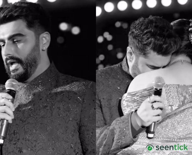 Arjun Kapoor breaks down remembering late mother Mona Shourie in emotional video from Anshula Kapoor's wedding. Watch