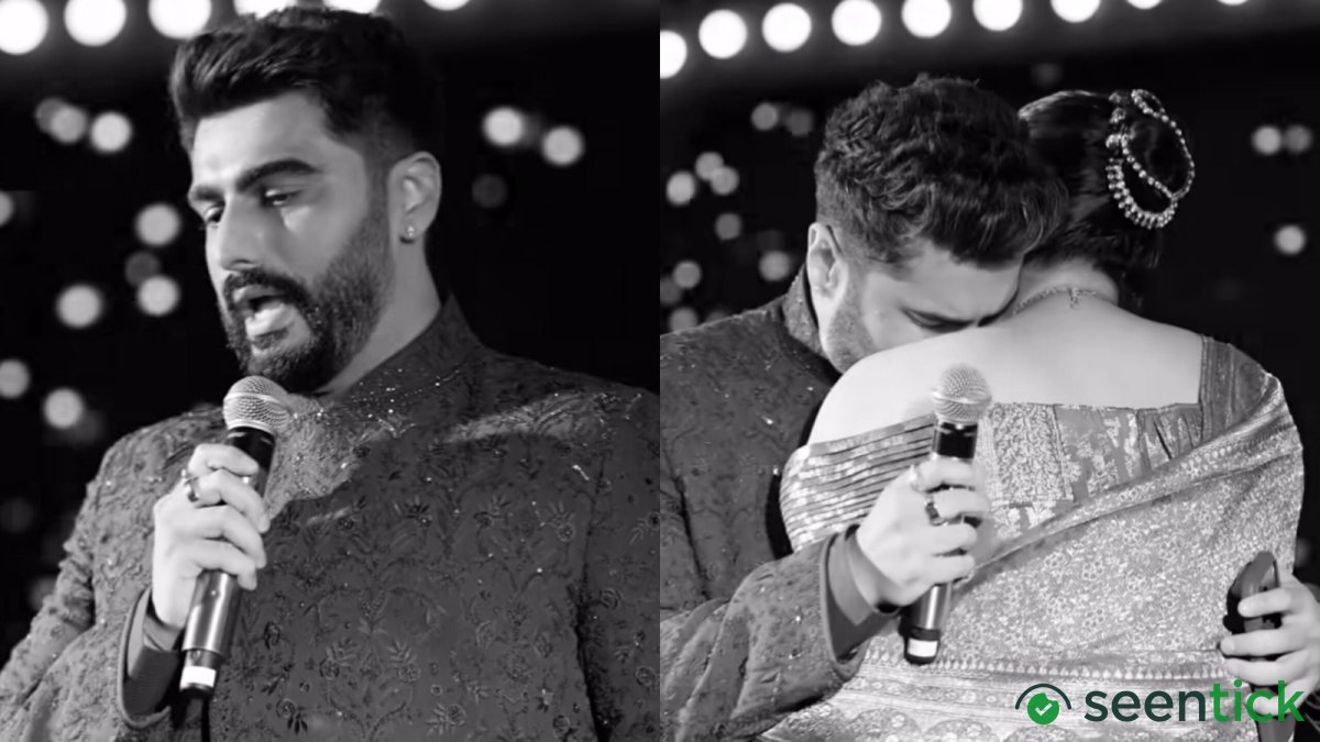 Arjun Kapoor breaks down remembering late mother Mona Shourie in emotional video from Anshula Kapoor's wedding. Watch