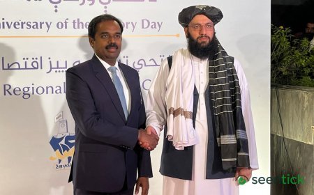 At Afghan embassy, Taliban diplomats mark 5th anniversary of ‘victory day’
