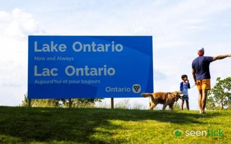 Canada installs large Lake Ontario sign in latest jab at US
