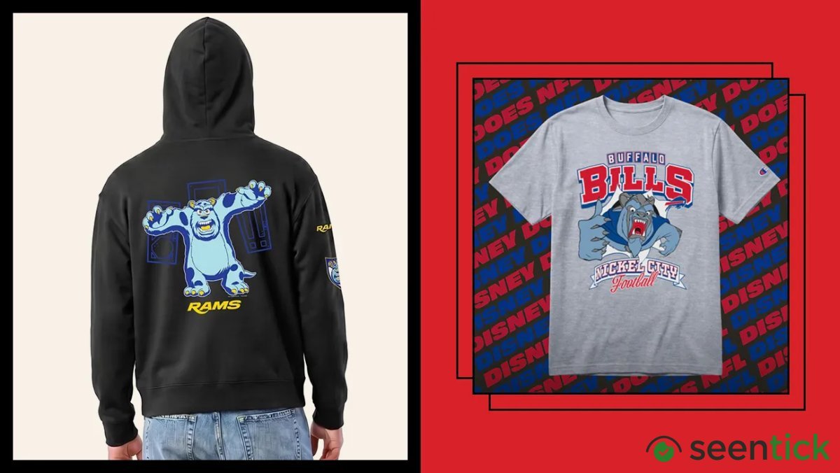 Disney and NFL Fandoms Collide in Character-Inspired Collection of Team Gear