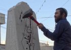 Far-right Israeli lawmaker damages Palestinian memorial with sledgehammer