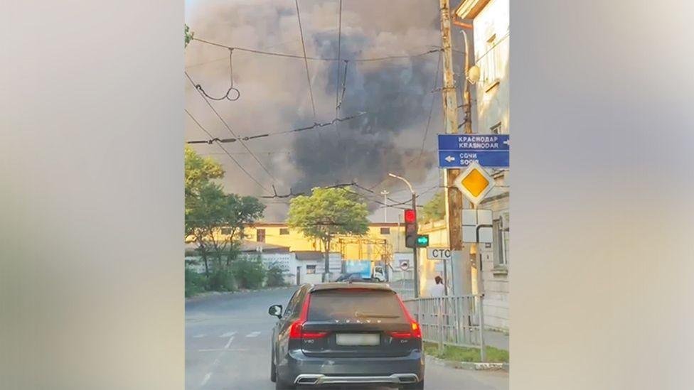 Major Russian grain export terminals hit in Ukraine Black Sea port attack