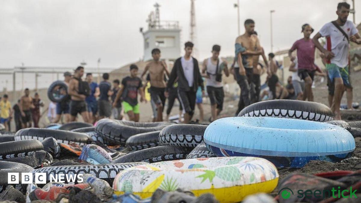 Migrant groups misled by Instagram accounts trying to cross Ceuta border.