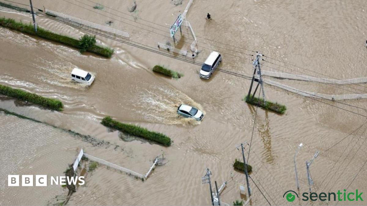 Record rainfall causes devastating flooding in Japans Chiba region.
