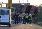 Bus crash on M3 motorway in Hungary kills 12, injures dozens.