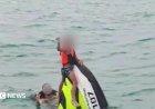 French family stranded at sea for over 16 hours after jet ski capsizes off Thailand.