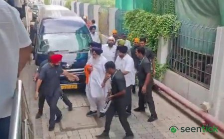 Akali Dal chief Sukhbir Badal attacked in Nanded; two suspects taken into custody