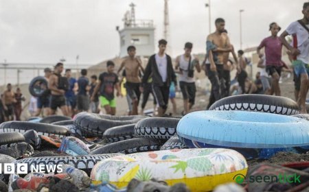 Migrant groups misled by Instagram accounts trying to cross Ceuta border.