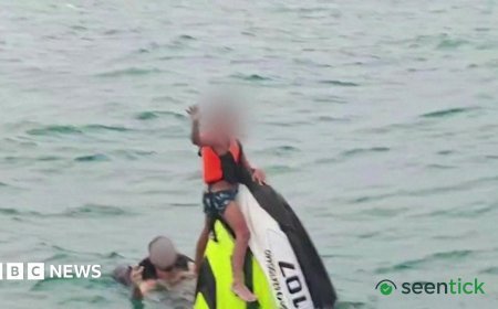 French family stranded at sea for over 16 hours after jet ski capsizes off Thailand.