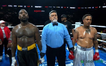 Ray J wins celebrity boxing match against Orlando Brown with unanimous decision victory.