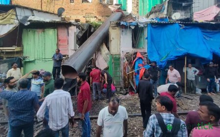 India News Live Updates, 21 August 2026: 8 injured after crane collapses during MHADA demolition drive in Mumbai