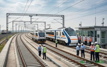 Indian Railways’ first high-speed test track nears completion: Trains to be tested at 220 kmph from 2027-28