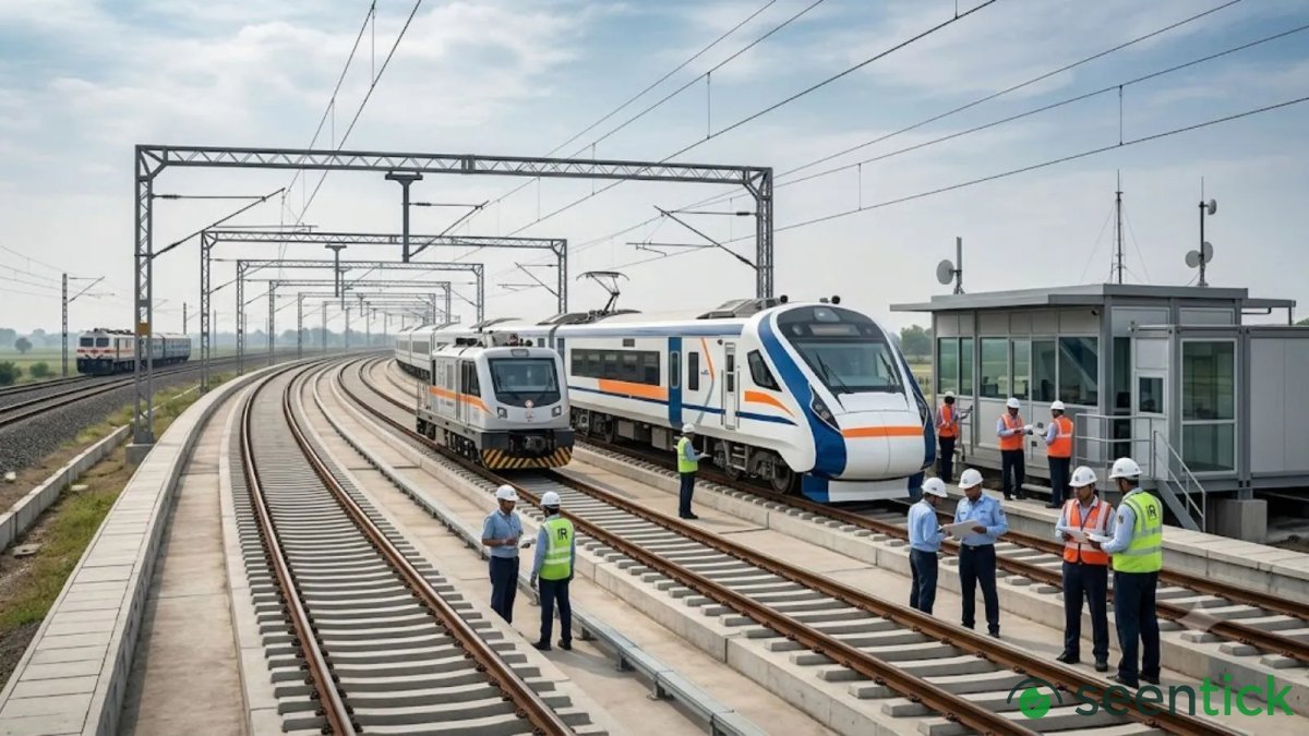 Indian Railways’ first high-speed test track nears completion: Trains to be tested at 220 kmph from 2027-28
