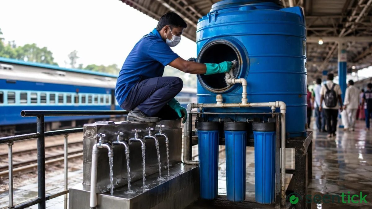 Indian Railways launches special drive to clean drinking water tanks, filters at stations