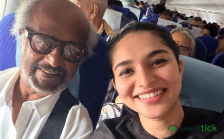 Kayadu Lohar has her biggest fangirl moment as she finds Rajinikanth seated beside he on a flight: ‘I am still dreaming’