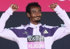 Kejelcha breaks men's half marathon world record by 29 seconds
