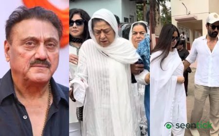 Kuku Kohli funeral: Aruna Irani bids emotional farewell as Rohit Shetty, Katrina Kaif, Vicky Kaushal pay last respects