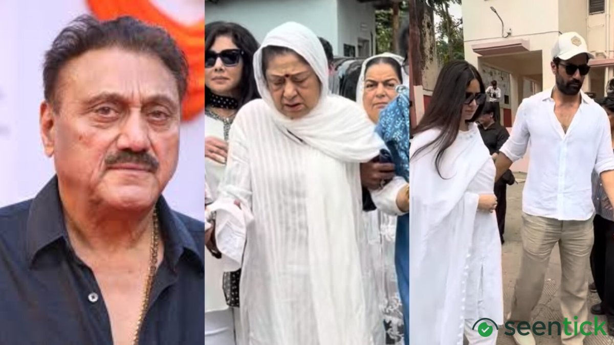 Kuku Kohli funeral: Aruna Irani bids emotional farewell as Rohit Shetty, Katrina Kaif, Vicky Kaushal pay last respects