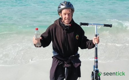 Man completes 2,800 mile scoot across Australia