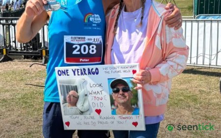 Man completes half marathon after two heart attacks