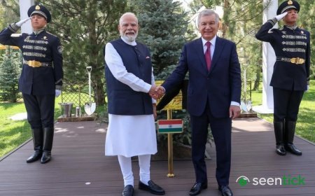 Modi, Uzbek President Mirziyoyev talk uranium supply, set $5 billion trade target