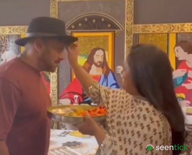 'Most secular video on internet today': Internet loves it as Arpita ties rakhi to Salman Khan in front of Jesus' picture