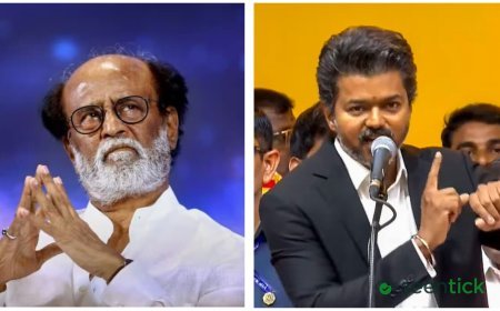 Rajinikanth smiles, refuses to comment when asked about Vijay completing 100 days as CM of Tamil Nadu. Watch