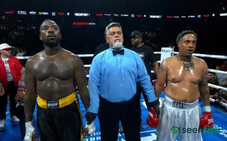 Ray J wins celebrity boxing match against Orlando Brown with unanimous decision victory.