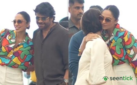 Sobhita Dhulipala shares sweet moment with ‘mamagaru-atta’ Nagarjuna, Amala, as they fly out for his birthday vacation