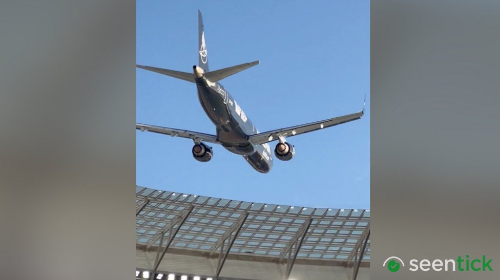 South African airline defends low-altitude aerial stunt over packed stadium