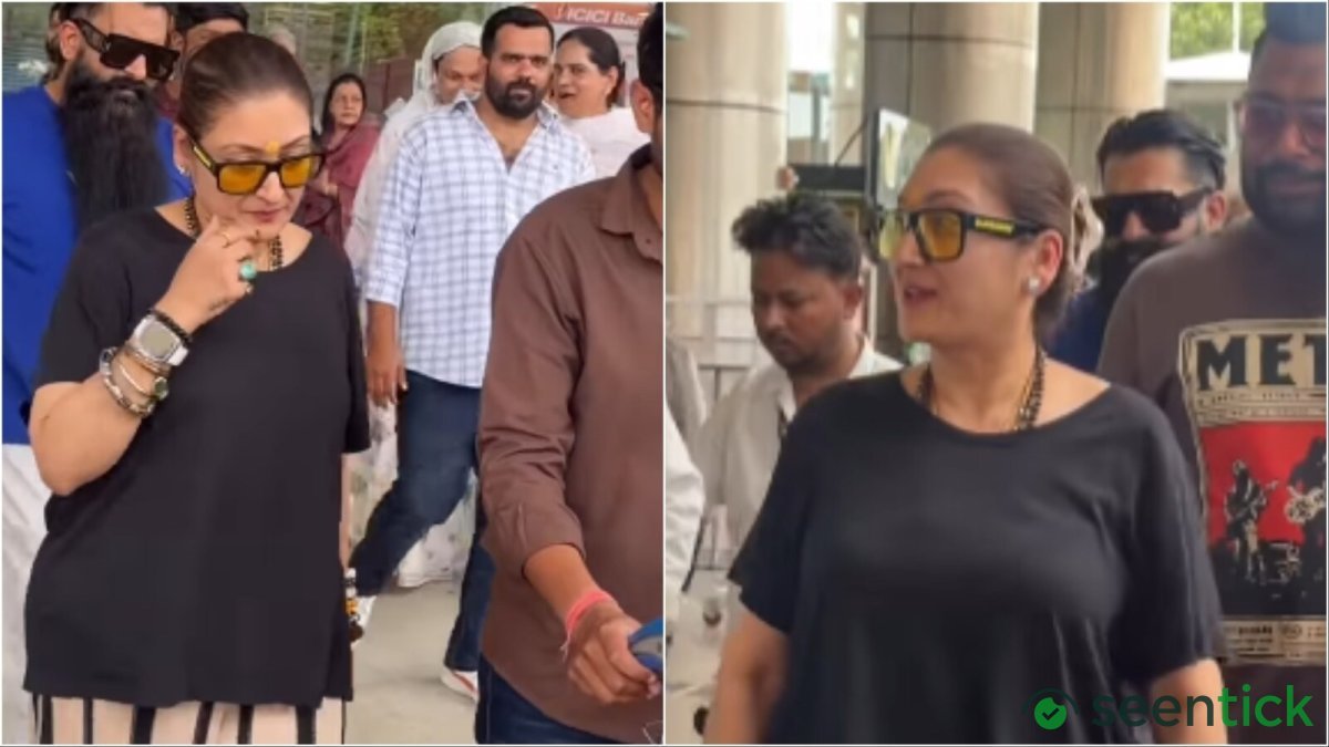 Sunita Ahuja spotted at Jaipur airport after claiming Govinda plans to marry co-star, avoids paparazzi