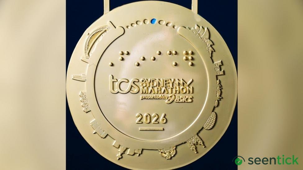Sydney Marathon medal mistakenly depicts Munich stadium