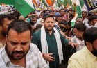 Tejashwi Yadav detained as RJD protests AK-47 firing, student crackdown