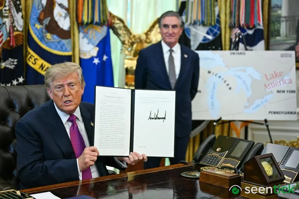 Trump 'Directly' Pressing Apple For 'Lake America' Name Change, Burgum Says