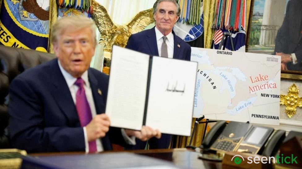 Trump signs order to rename Lake Ontario as Lake America