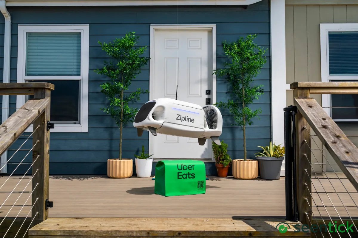 Uber adds Zipline drones to its Eats delivery network