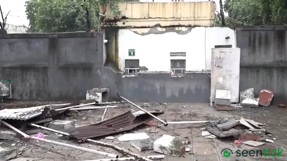 Unauthorised structures outside Pakistan High Commission demolished in Delhi