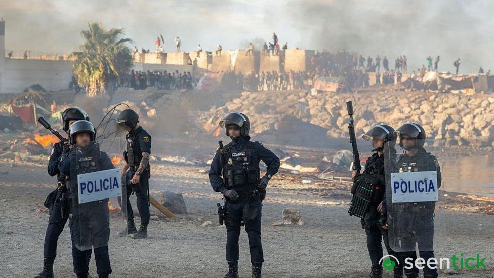 Violence breaks out in Ceuta as migrant crisis continues