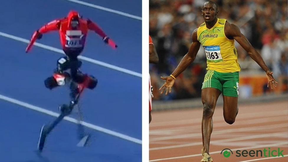 Watch: Moment robot attempts to beat Usain Bolt's 100m record