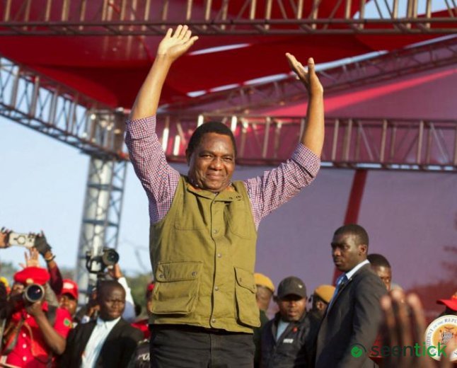 Zambia's president wins second term with 60% of the vote