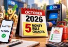5 money changes in Oct: Bulk FD rates, UPI MDR, SBI ATM limit cut, LPG KYC & more