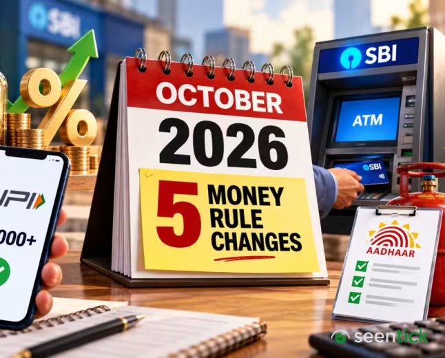 5 money changes in Oct: Bulk FD rates, UPI MDR, SBI ATM limit cut, LPG KYC & more