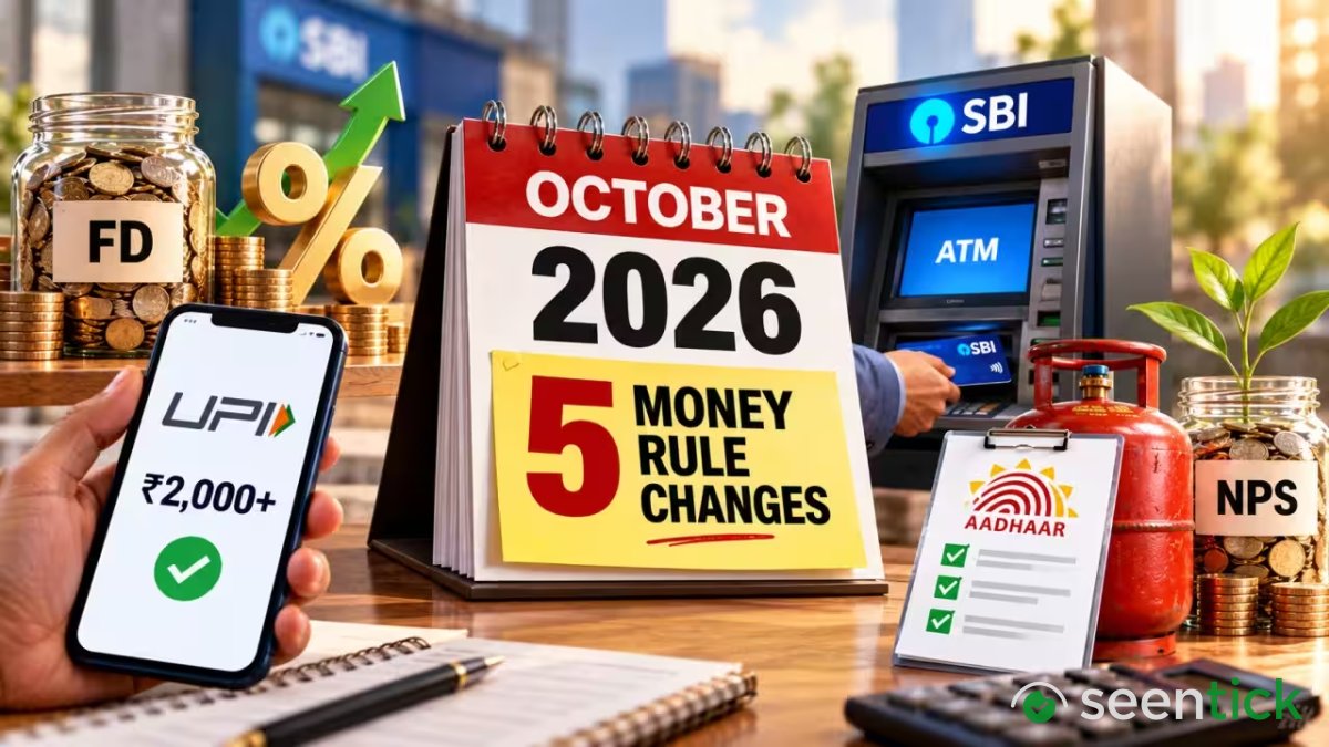 5 money changes in Oct: Bulk FD rates, UPI MDR, SBI ATM limit cut, LPG KYC & more