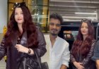 Aishwarya Rai greets paparazzi with folded hands, poses with fans upon her return to India after Paris Fashion Week