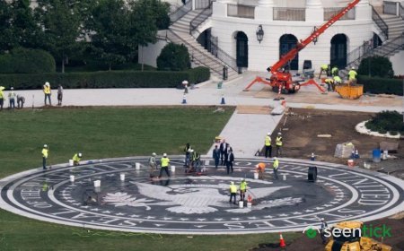 Another White House renovation? A look at Trump's new helipad
