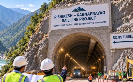 Char Dham rail boost: Rishikesh-Karnprayag line hits 41 tunnel breakthroughs