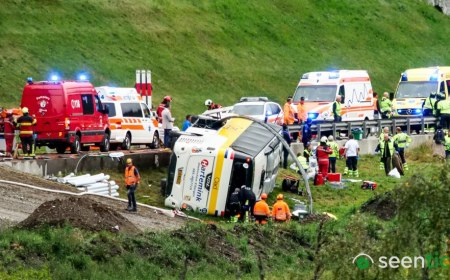 Coach crash kills several people in Swiss Alps