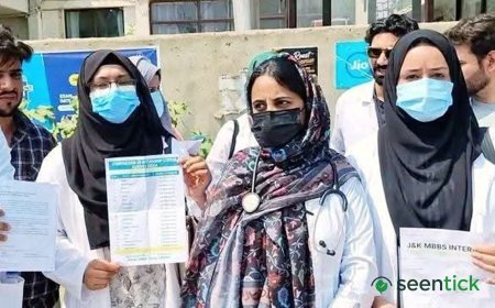 ‘Doesn’t even cover cost of commuting’: Kashmir medical interns protest against Rs 12,000 stipend